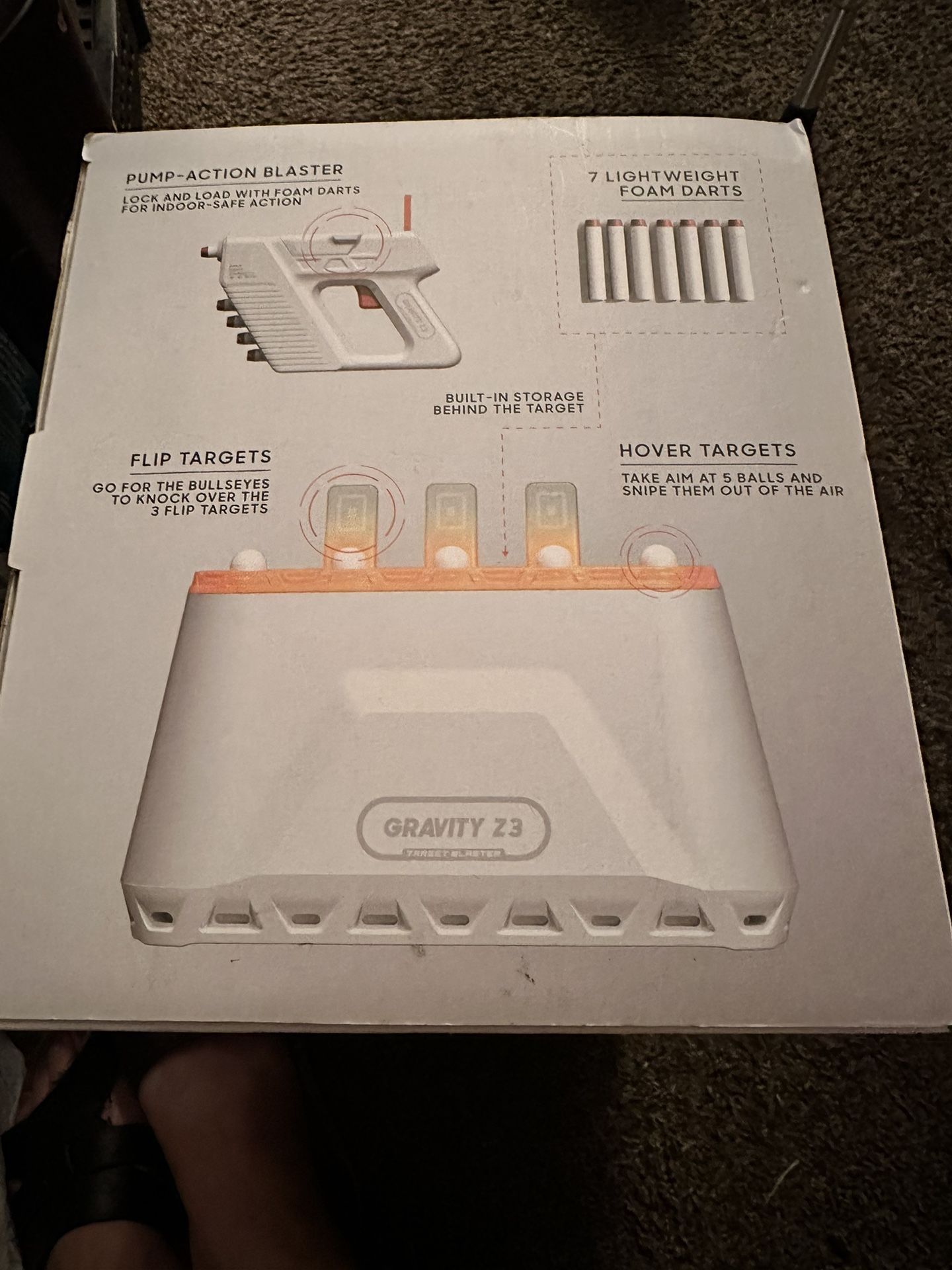 Sharper Image Gravity Z3 Hover Target Game