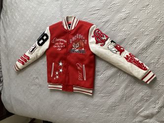 Heavy Embroidered Varsity Jacket Streetwear Y2K