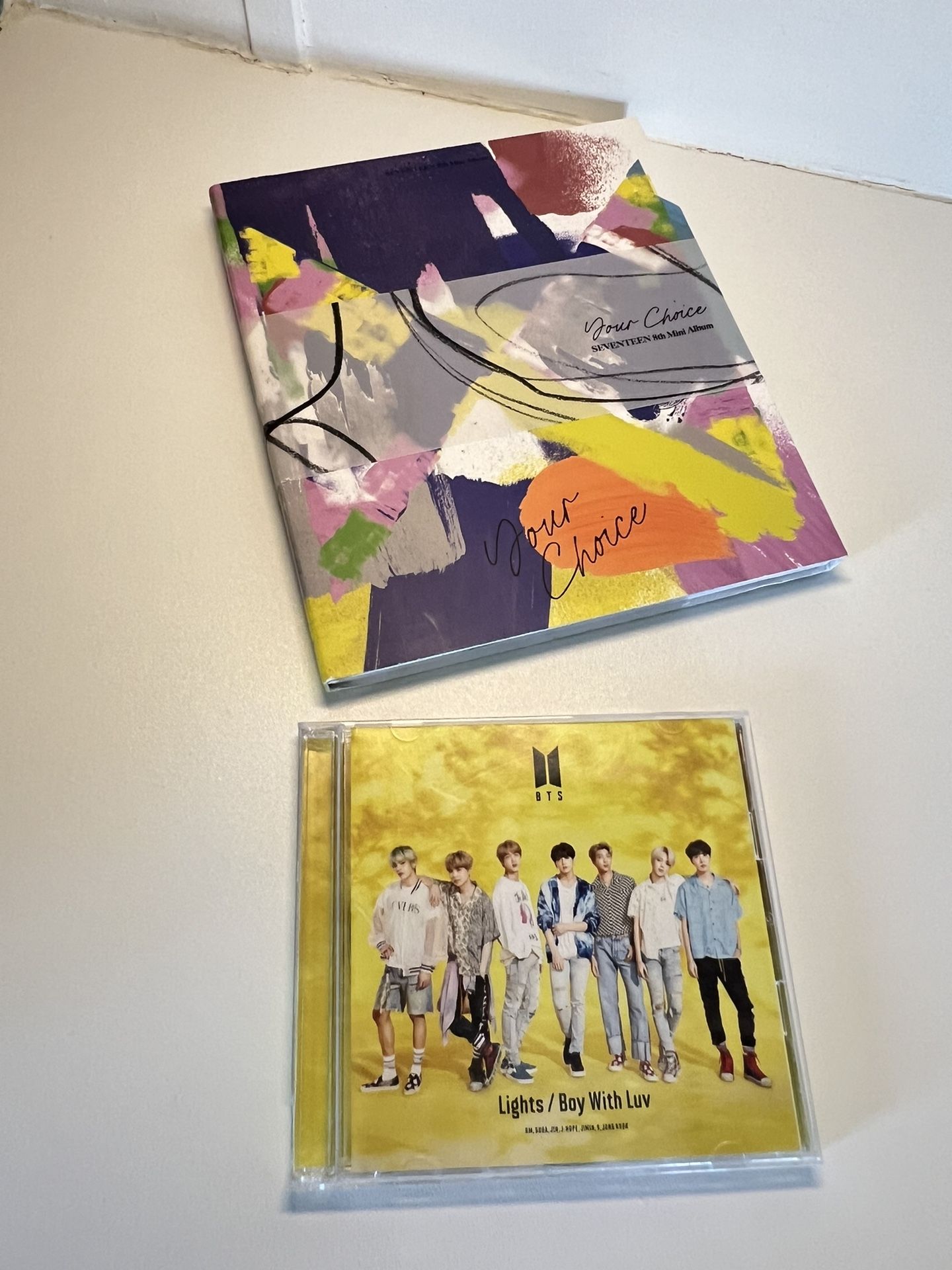 BTS album cream version 2 pieces