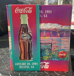 1994 Coca-Cola Commemorative Package For Super Bowl XXVIII New 