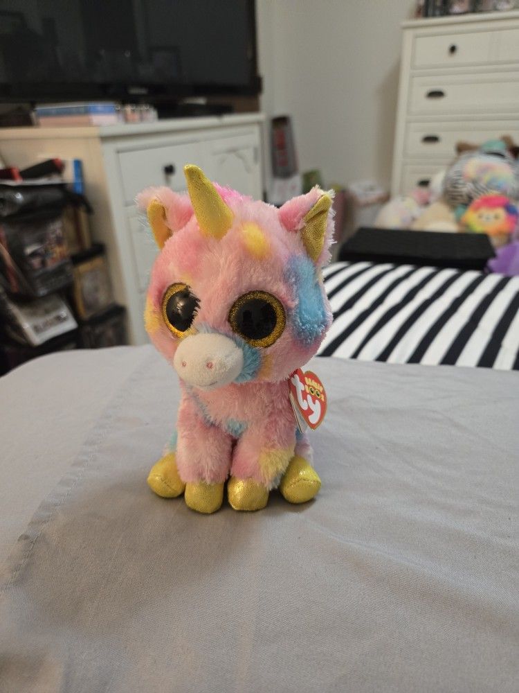New. Ty. Beanie Boos. Fantasia The Unicorn.