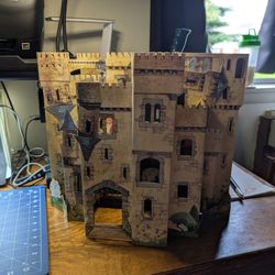 THE ENCHANTED CASTLE Pop-Up Book by Moseley w/ Booklet & Paper Dolls Key Porter