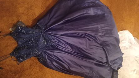 New Navy Blue Quince Dress Corset