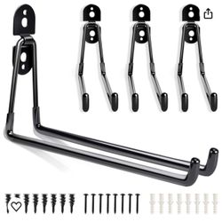 Garage Hooks Heavy Duty - 11 Inch Large Wall Mount Storage Hanger, 4 Pack Long Hook Garage Organizer for Hanging Tool, Chairs, Hoses, Ladder, Bulk Ite