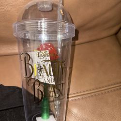 Disney Beauty & The Beast Belle Light Up Enchanted Rose Sipper Tumbler Cup