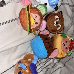 Disney Munchlings Plush Lot – Food & Character Designs – Cute & Colle