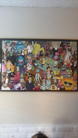 Rick and Morty framed poster