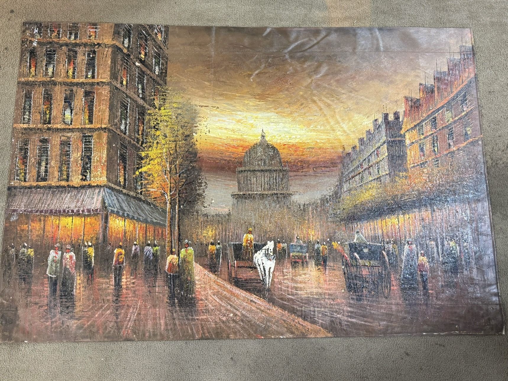Evening Glow in the City 36x52cm