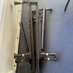 King Sized Bed Frame And 2 Twin Box Springs 