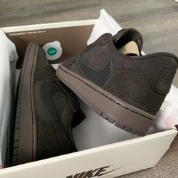 Travis Scott Jordan 1 Low Velvet Brown Men’s 8 OG All Authentic