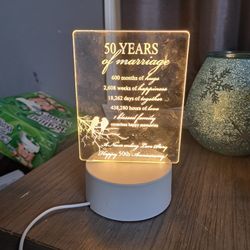 50 Years Of Marriage Light 