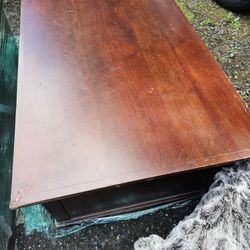 Coffee Table Dark Full Wood 