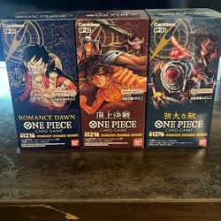 One Piece Trading Cards Sealed Booster Boxes Japanese