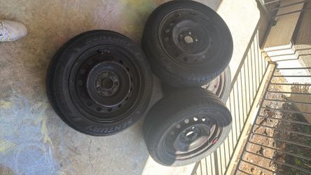 Sentury 205/55R16 Tires on Steel Wheels