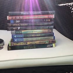 Various Movie DVDs And Games