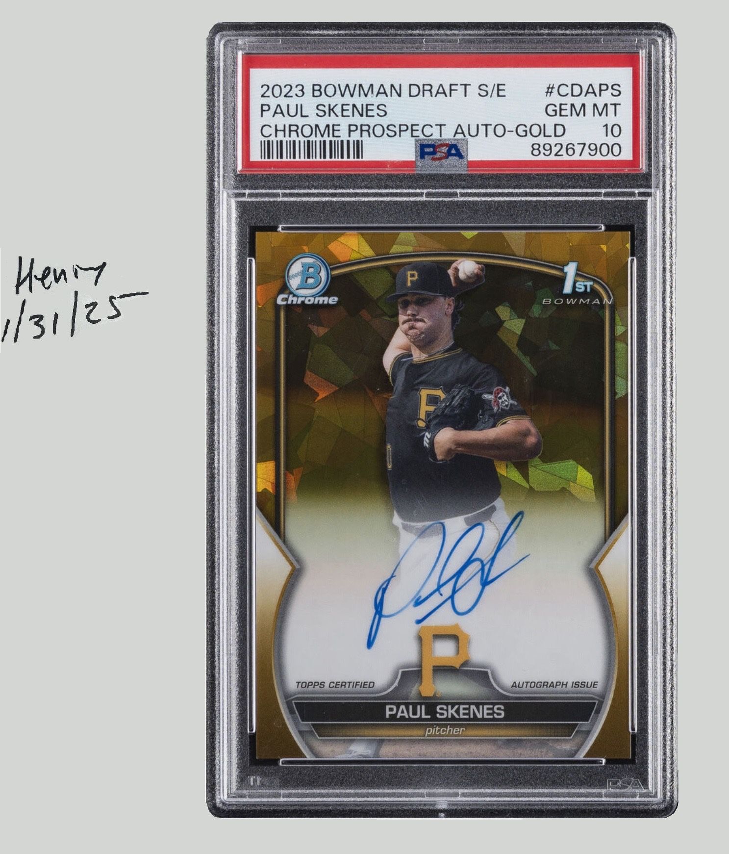 Paul Skenes Rookie Auto PSA 10