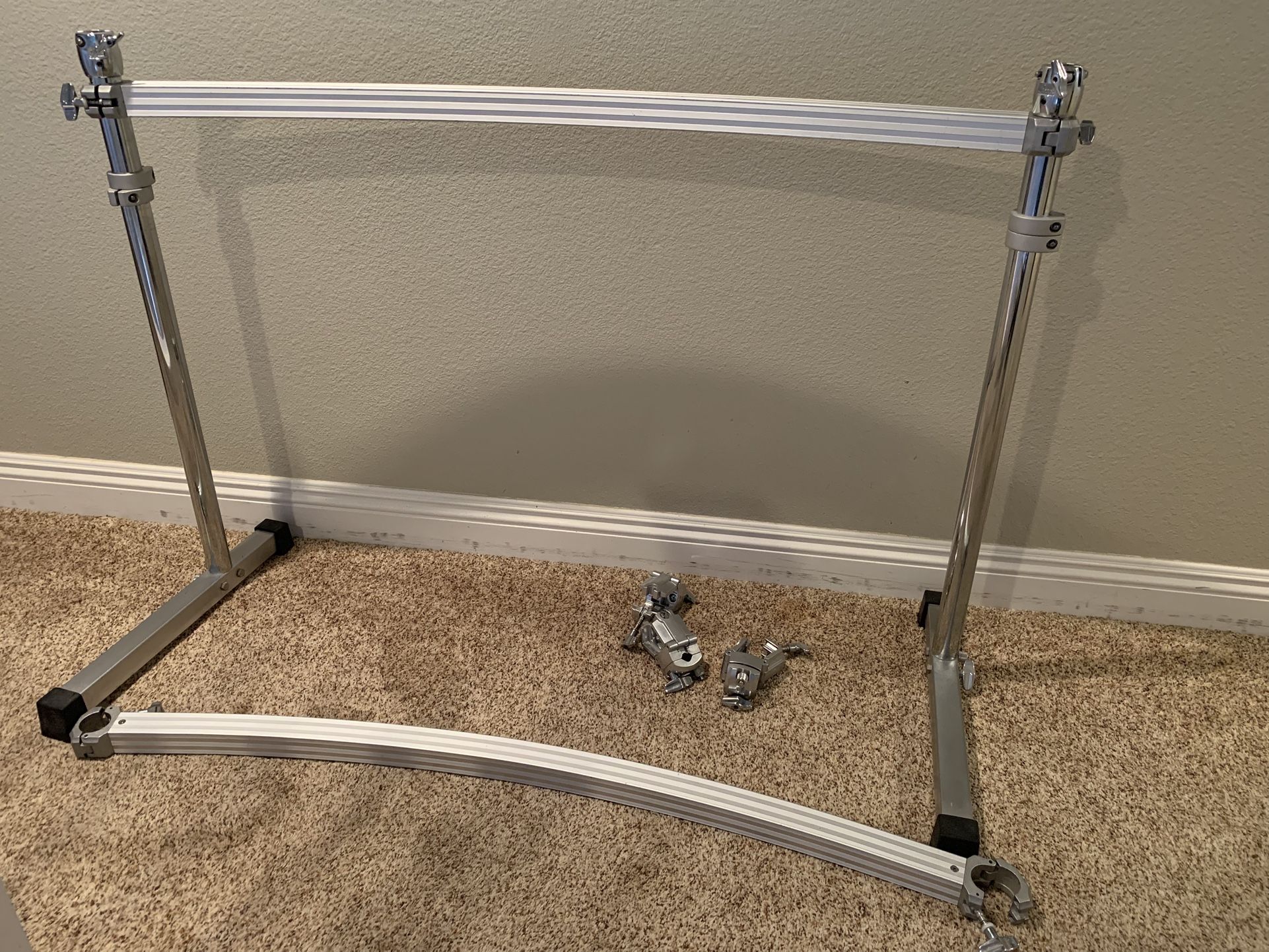 Pearl Icon Curved Rack, Extra Rail, PCX100 Clamps