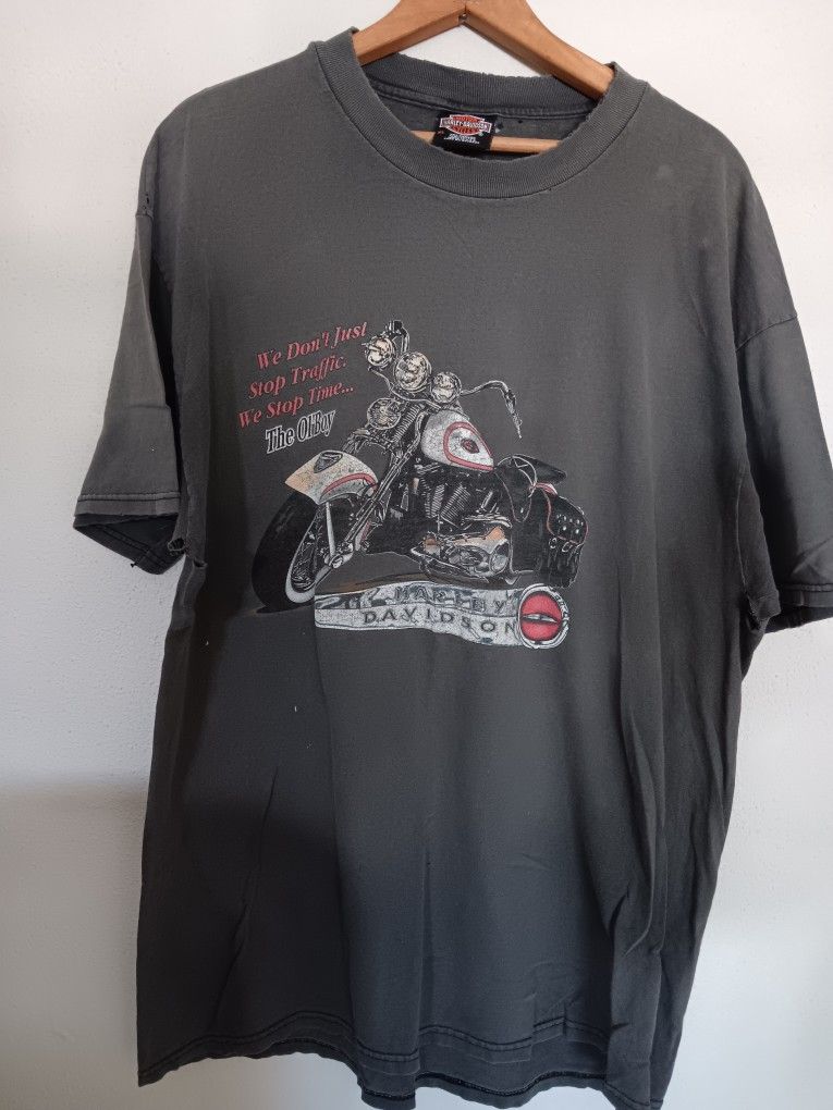 Vintage 90s Harley-Davidson Alberta Canada Tshirt
