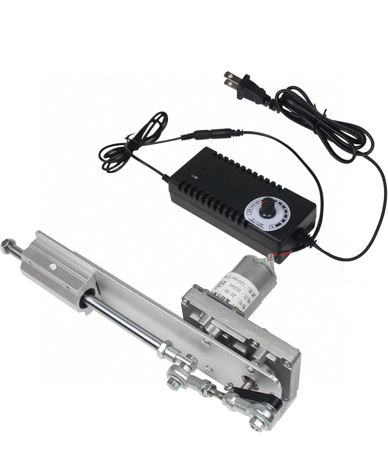 🔥Brand new in Box 🔥DC24V Reciprocating Linear Actuator Stroke 2-8CM 3 Inch,Adjustable Telescopic Rocker Arm Mechanism Gear Motor Speed Regulation Ad