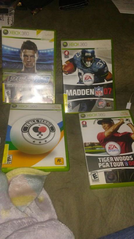4 xbox 360 games