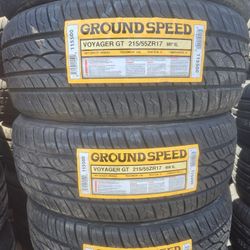 215-55-17 !!! GROUNDSPEED A/S !!! $300 LAS 4 LLANTAS MONTADAS Y BALANCEO INCLUIDO 👌