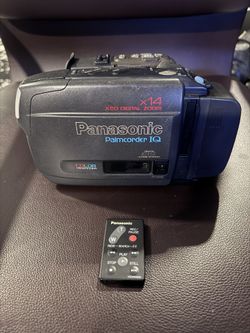 Panasonic Palmcorder IQ PV-IQ505 Vintage Camcorder w/ Battery + Remote Untested As-Is