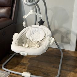 Graco DuetConnect LX Portable Baby Swing and Bouncer, Multi-Direction Baby Bouncer Seat, Multiple Swing Speeds