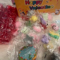 28pc Valentines Squishies Mochi For Classroom Exchange 