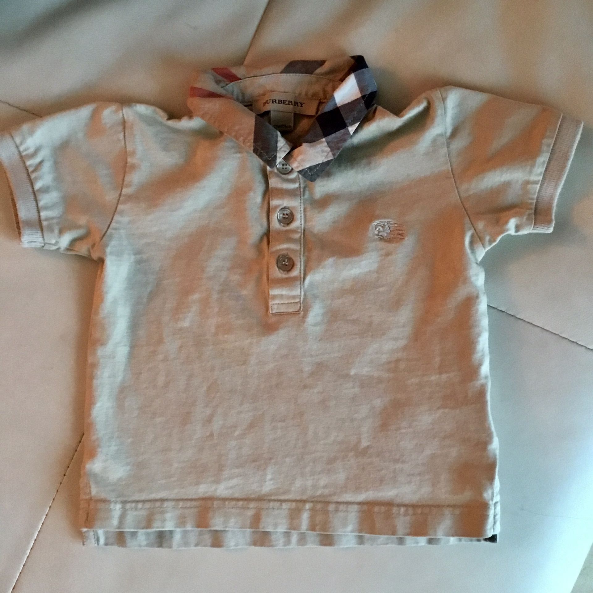 Polo Burberry Beige 9 / 12 months