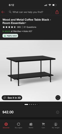 Black Coffee table $20