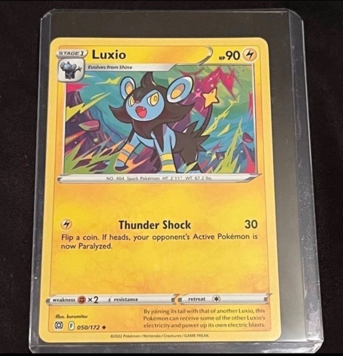 Luxio Brilliant Stars 050/172 Pokemon TCG Card NM/M Regular Uncommon