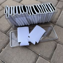 White Soft Koozies