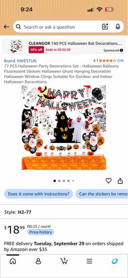 Halloween Party Decorations Set
