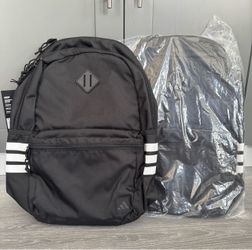 adidas Classic 3-Stripe Backpack 5.0 Padded 16-In. Laptop Sleeve, Multiple Organizer Pockets, Water-Bottle Pockets, Durable Build, School Gym & Travel