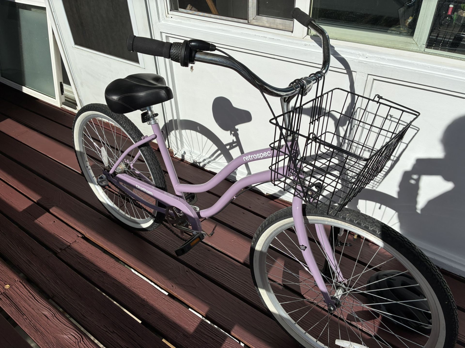 Purple Beach Cruiser 3 Speed Bike