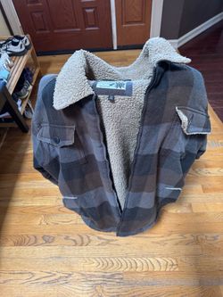 Fox Racing Sherpa-Lined Plaid Jacket, Men’s XXL