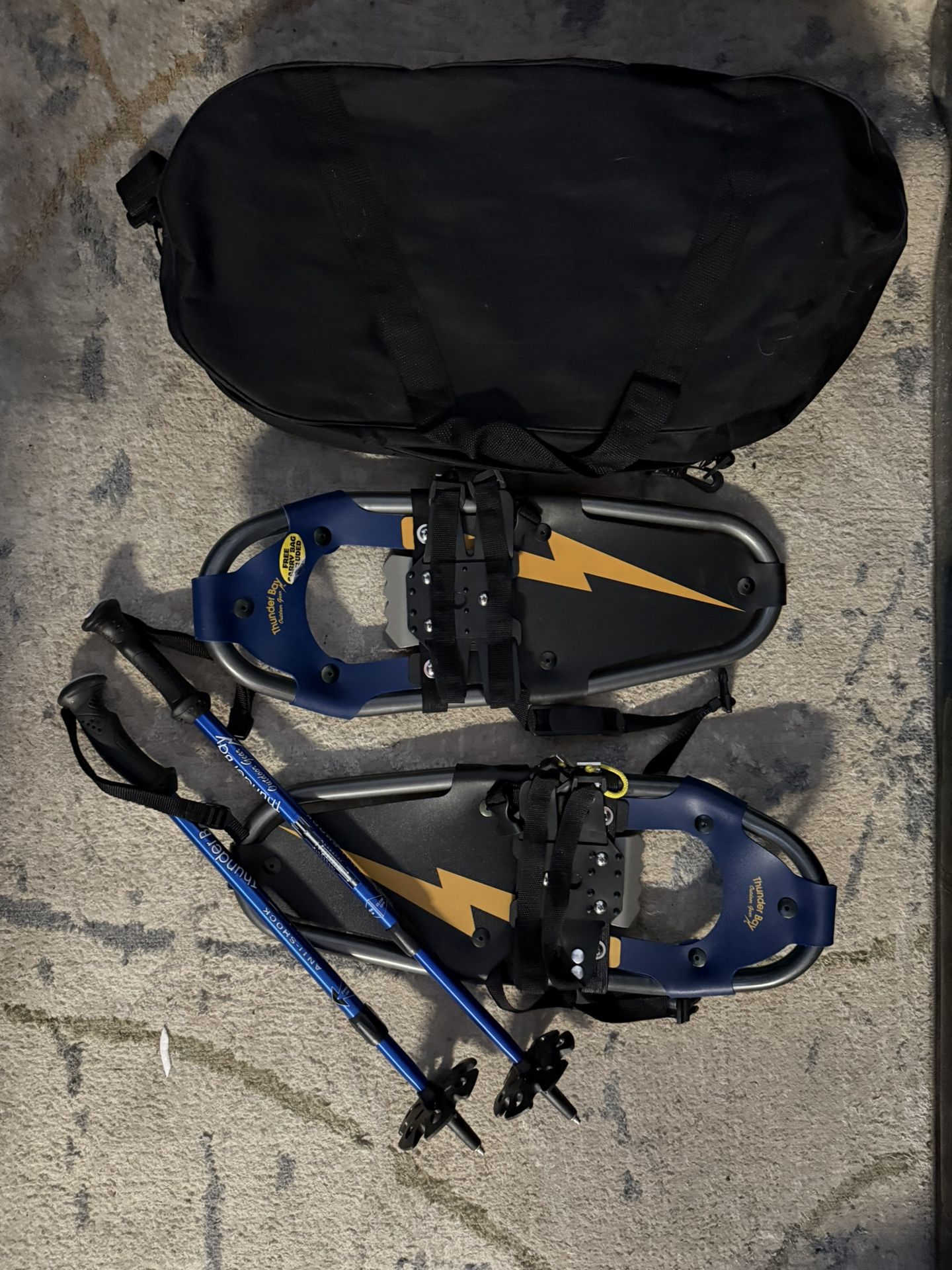 Snow Shoes And Poles