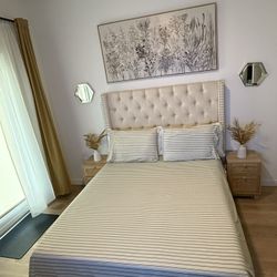 Queen Mattress And Bed frame For Sale. 