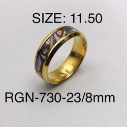 Stainless Steel Ring Band For Men & Women: RGN-730-23/Ring Size-11.50