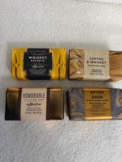 Bath & Body Works Men's Shea Butter Soap Bar Set of 4