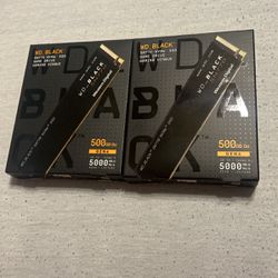 2-500gb Nvme SSD WD Black 