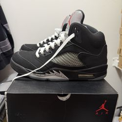 Air Jordan 5 Og Black Metallic Sz 10 Men