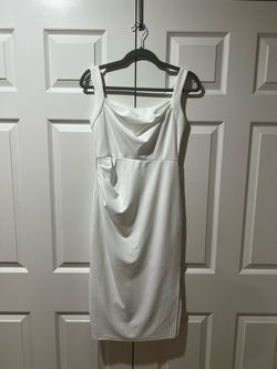 White Bodycon Midi Dress Hello Molly size M / US 6