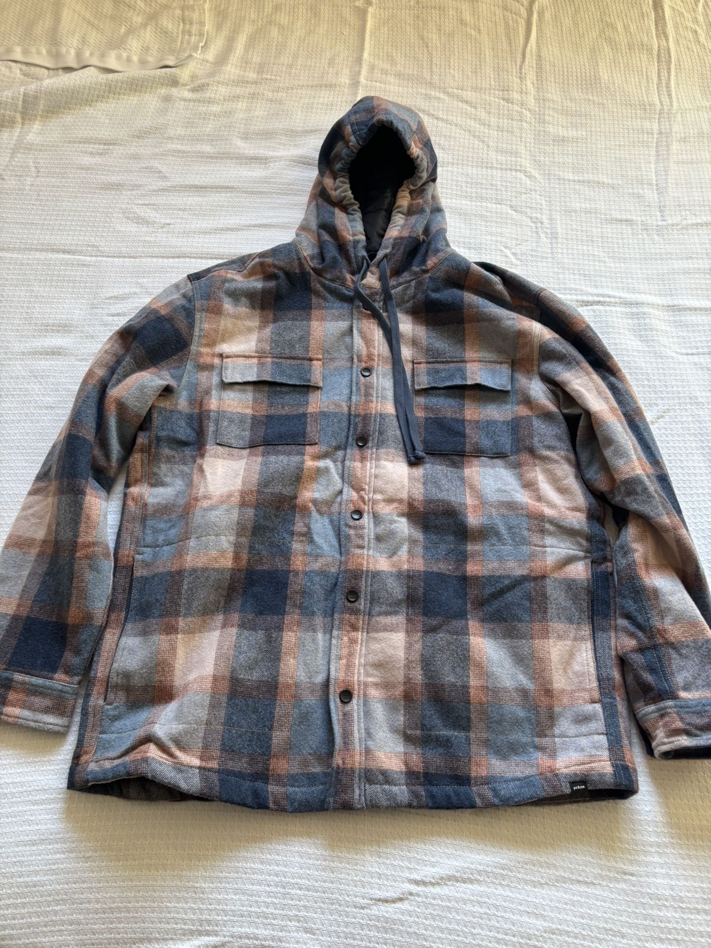XXL Prana plaid hoodie