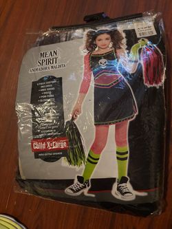 Mean Spirit Cheerleader Halloween Costume Child XL