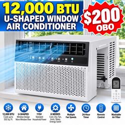 12,000 BTU U-Shaped Window Air Conditioner – 115V – New
