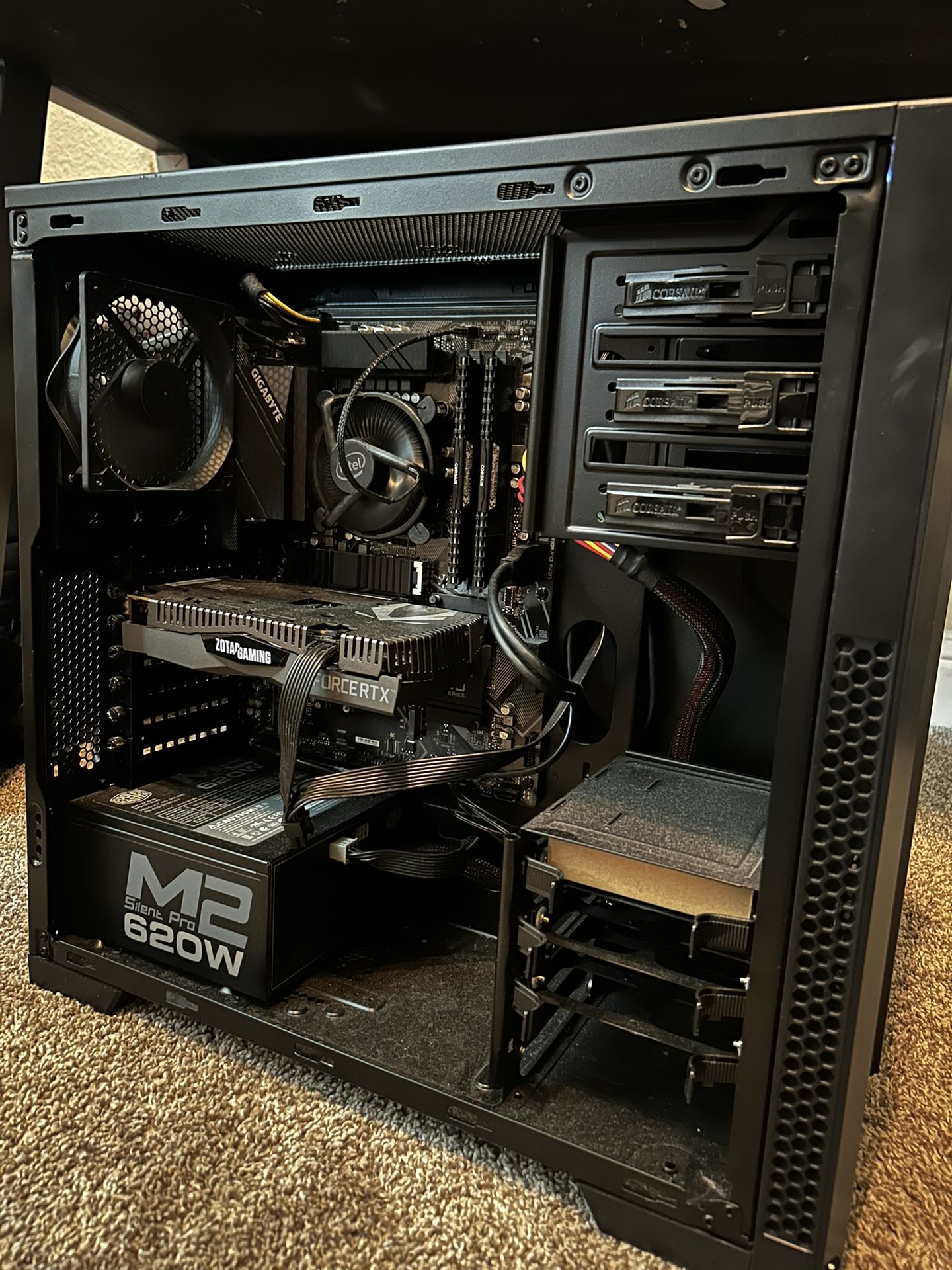 Custom built gaming pc i5 11400, NVDIA rtx 2060, 1tb ram, 620w psu, 16gb ram, and a z590 ud ac motherboard