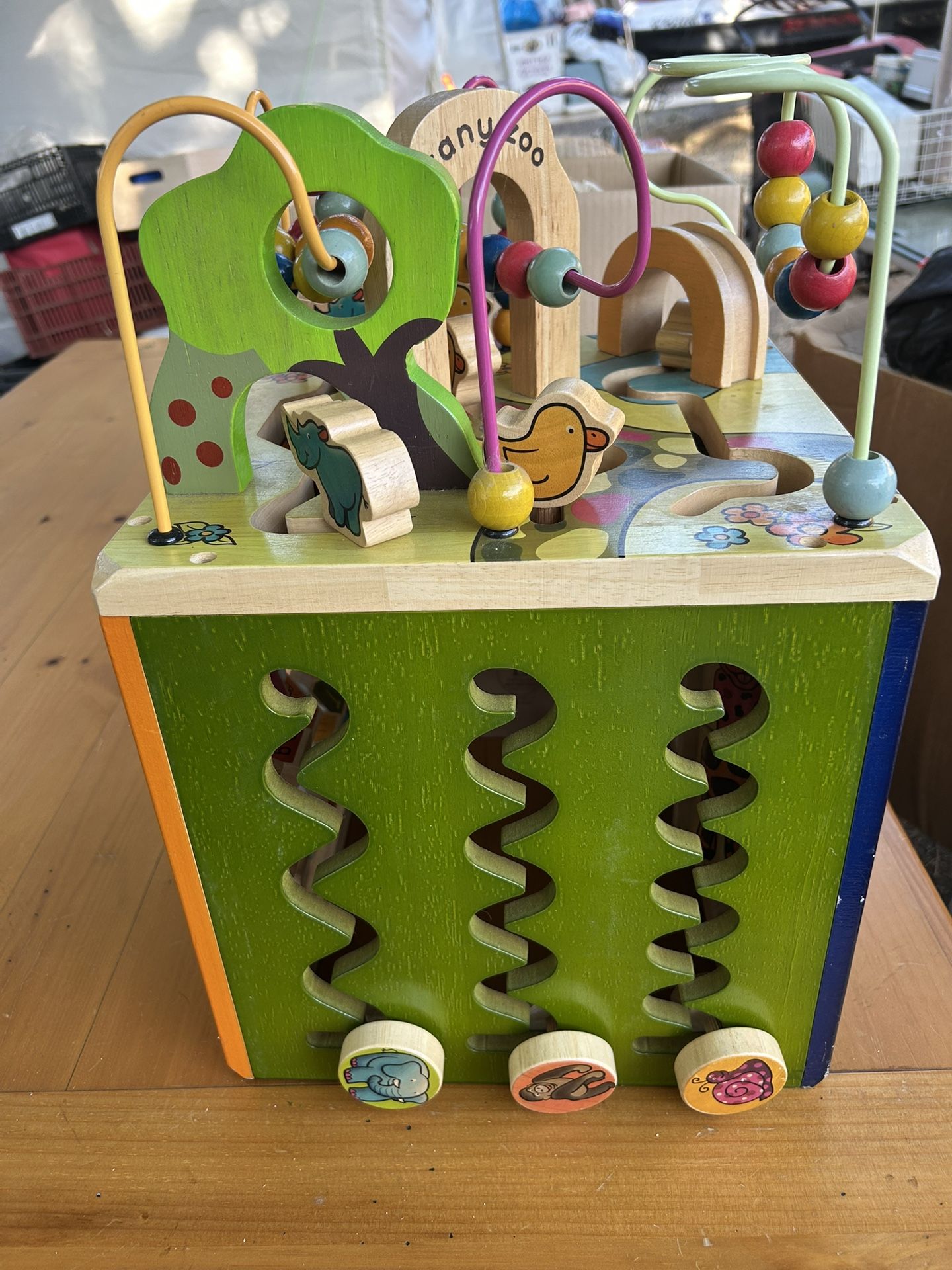 ZUNNY ZOO WOOD LEARNING TOY AND PUSH AND LEARN HORSE