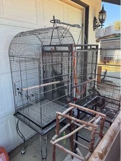 Bird cage and stand
