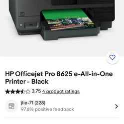 Hp Officer Pro8625 Printer 